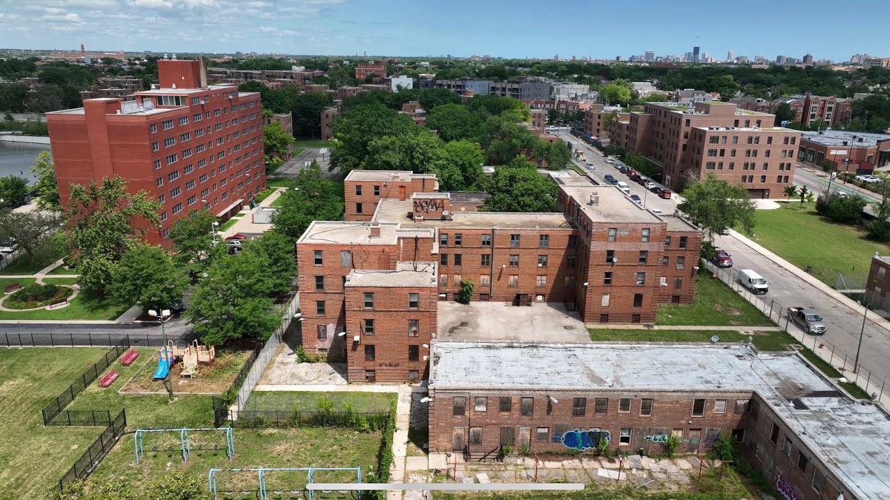 Drone View Of Julia C. Lathrop Homes - One Of Few Remaining Public Housing Projects