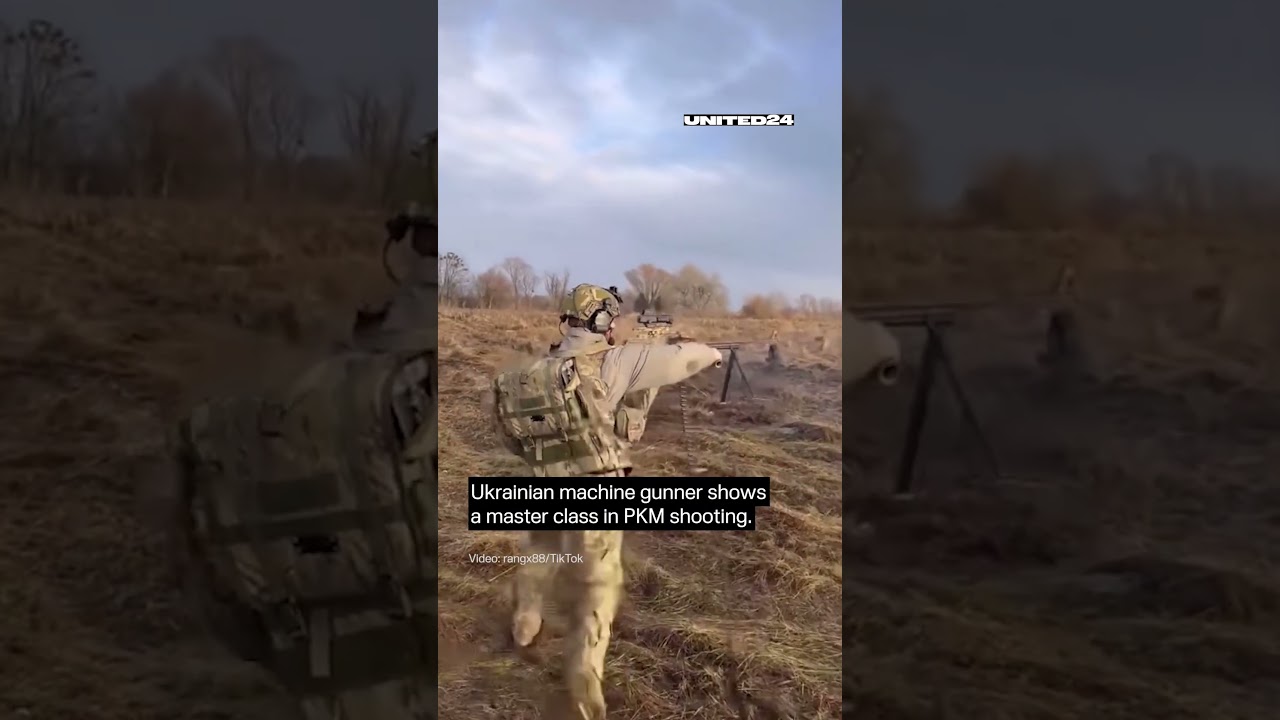 Ukrainian Soldier Shows Master Class in PKM Shооtіng #warinukraine