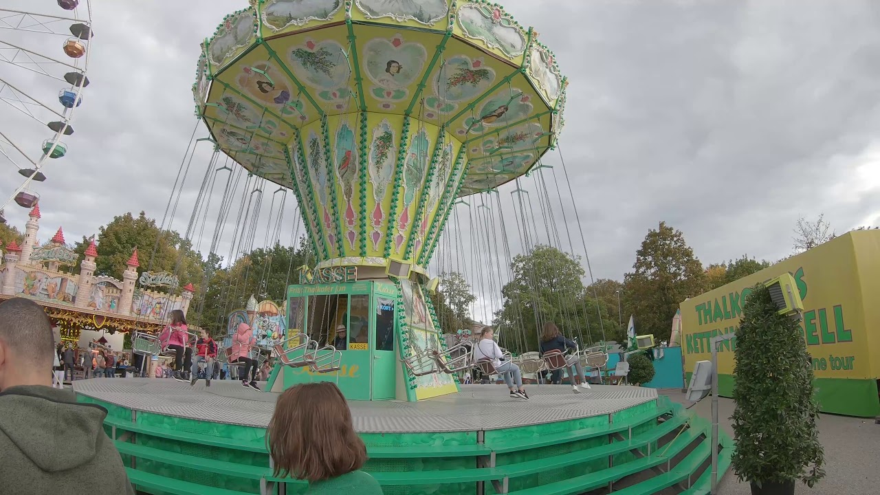 Kirmes Fahrgeschäft Thalkofers Kettenkarussell Volksfest Ingolstadt 2019 Onride Offride