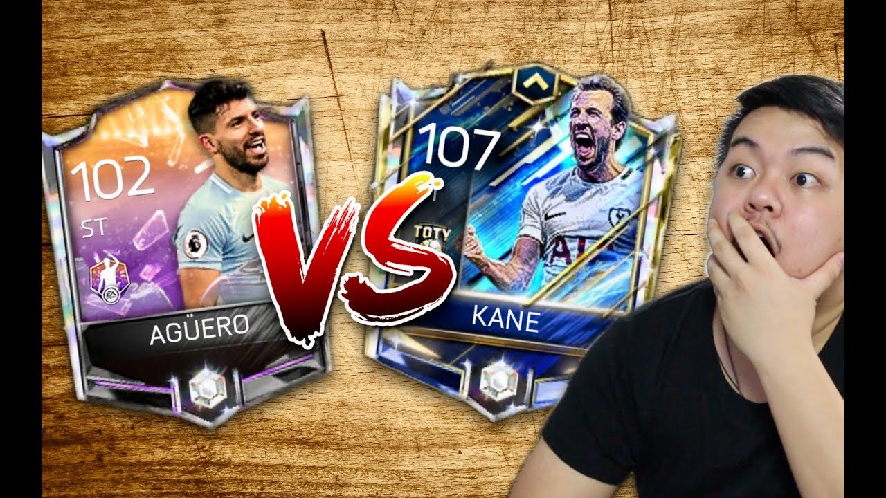 POTM 91 AGUERO VS TOTY KANE!! WHO IS BETTER?? FIFA MOBILE S2