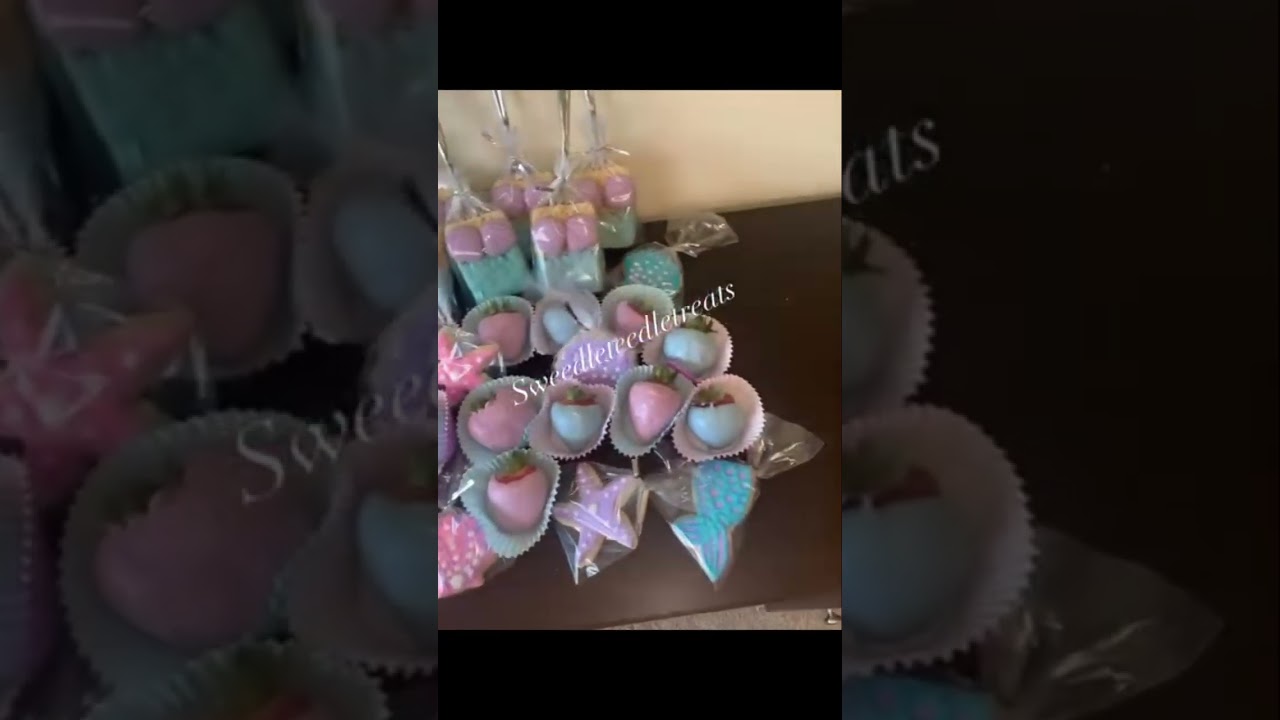 Little mermaid themed cookies 