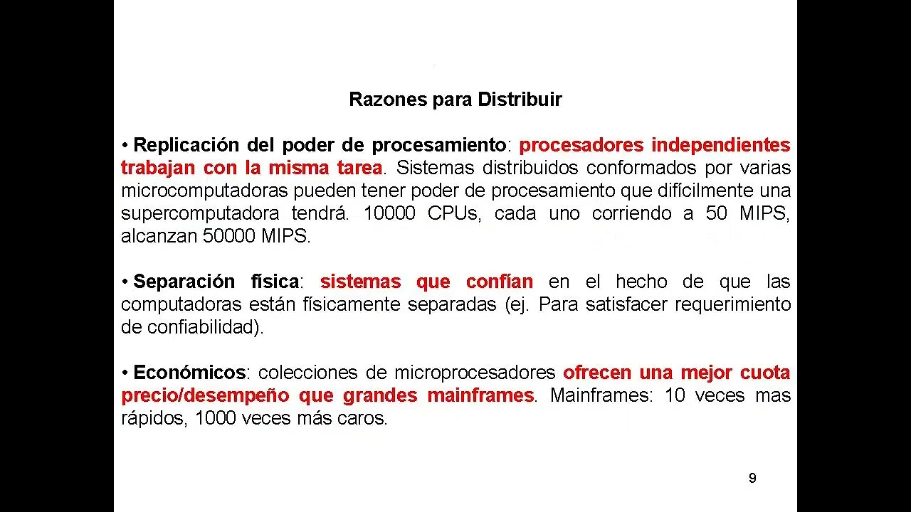 Comentarios Teóricos de Sistemas Distribuidos y Sistemas Operativos Distribuidos