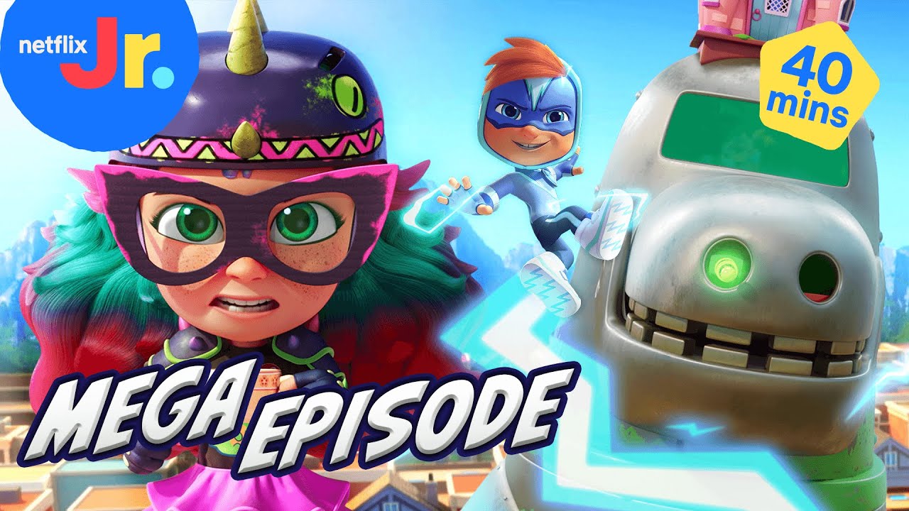 Dinah Rex & Robo Bots Dino Disaster 🦖 Action Pack MEGA EPISODE | Netflix Jr.