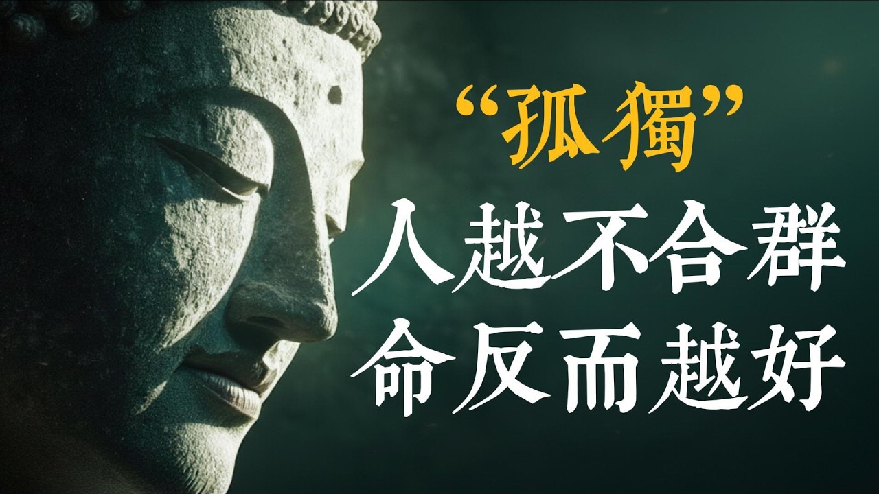為什麼越不合群的人，命反而越好？揭秘獨來獨往背後的「三大業力密碼」，教你拿回命運主權！ #修行 #不合群 #改運 #因果 #孤獨