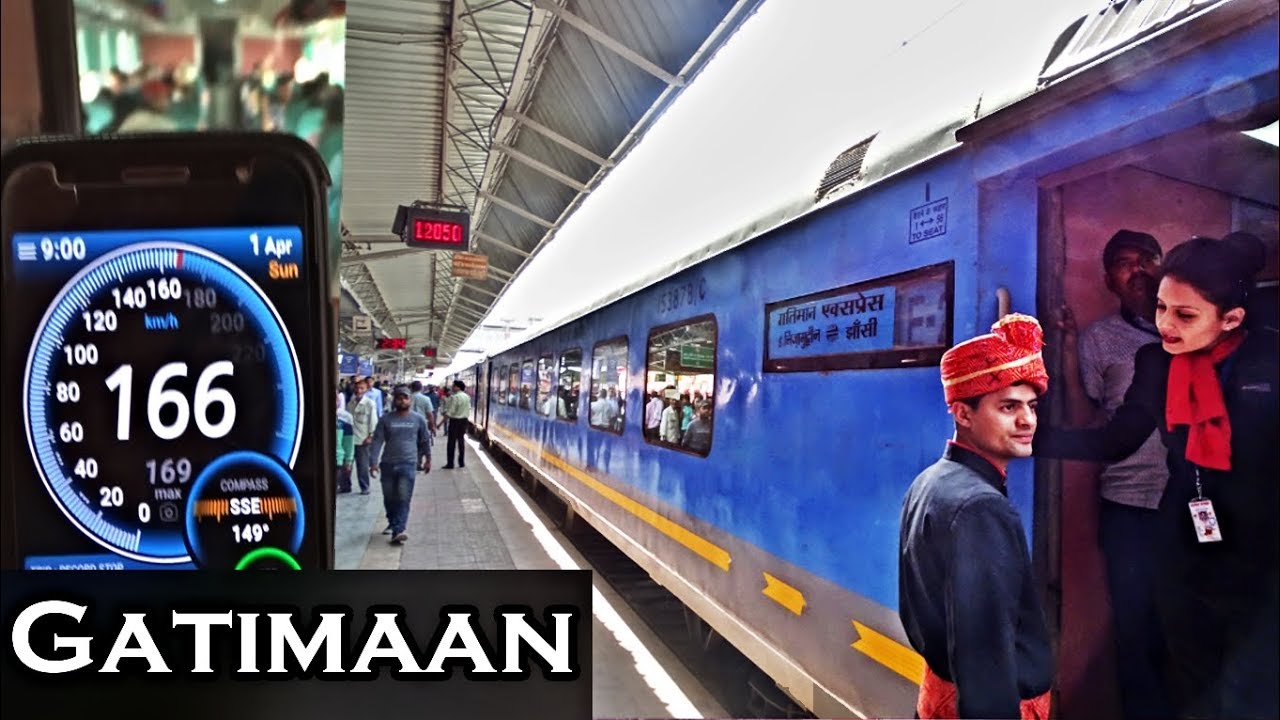 Full Journey at 160+ kmph in India's Fastest Train- GATIMAAN  EXPRESS  on a New Route to Jhansi