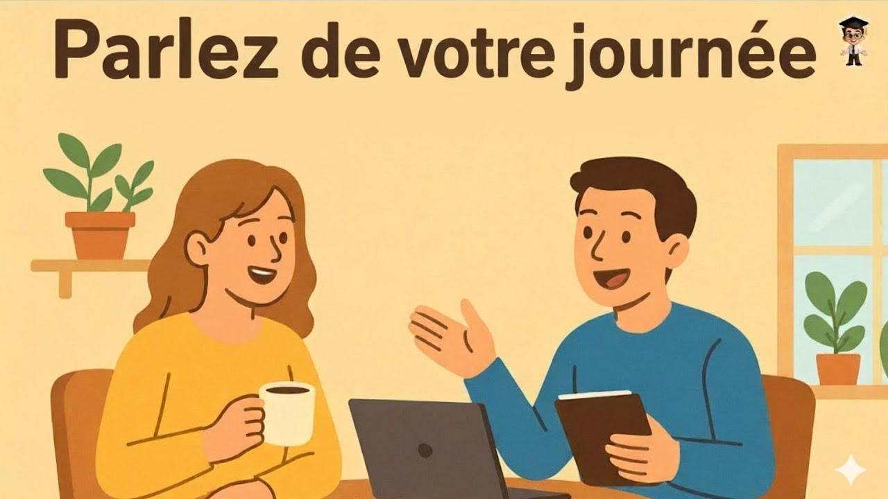 Routine quotidienne et conversation simple en français