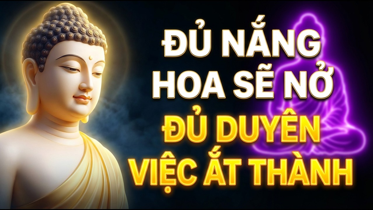 Lời phật dạy: Đủ nắng hoa sẽ nở, đủ duyên việc ắt thành I Quiet the mind 432Hz #loiphatday