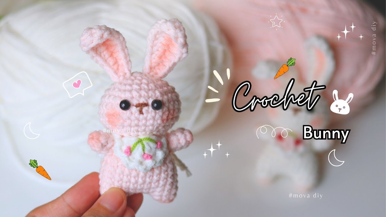 🐇 Как связать милого зайчика пошагово | Учебное пособие для начинающих| Моva DIY