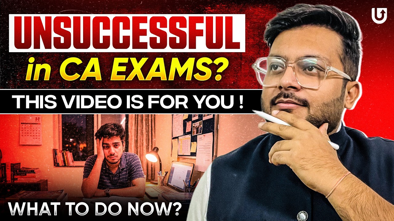 UNsuccessful in CA Exams | What to do now ? | Must Watch | CA Mohnish Vora (MVSIR)