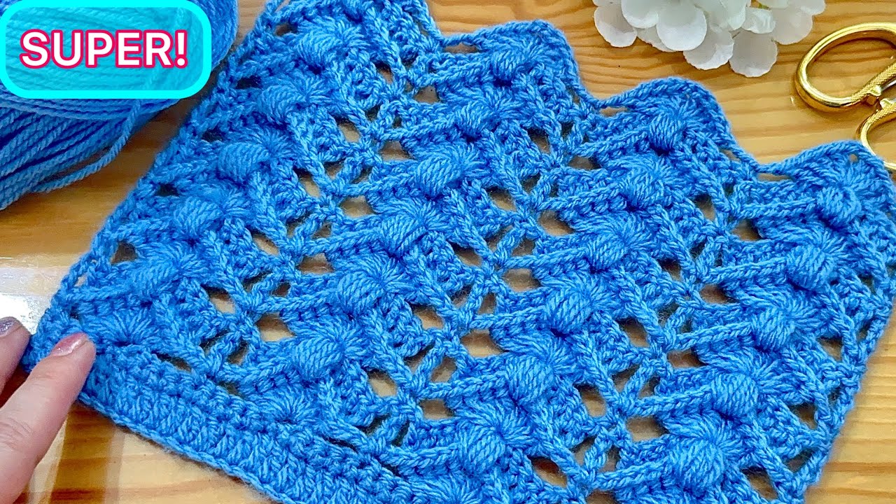 So Easy, So Beautiful!🌸 Must Try Crochet Stitch for Beginners! Crochet baby blanket