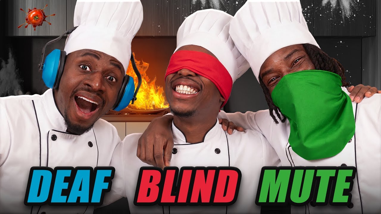 BLIND, DEAF AND MUTE BAKING CHALLENGE | Brothers Edition