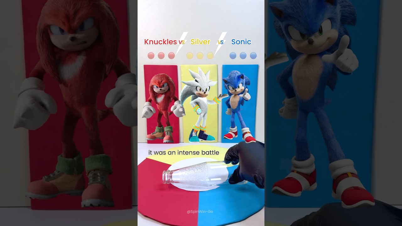 Battle | Knuckles VS Silver VS Sonic Hedgehog 🔥
