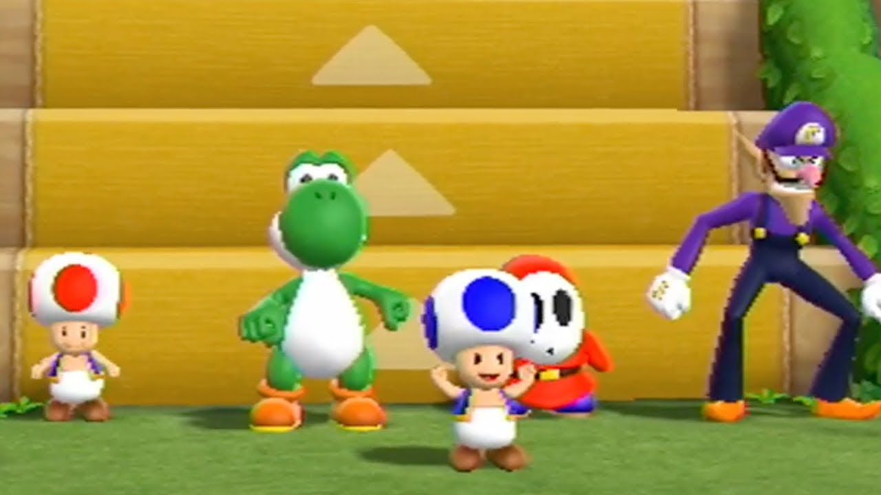 Mario Party 9 - Step It Up - Toad vs Shy Guy vs Waluigi vs Yoshi