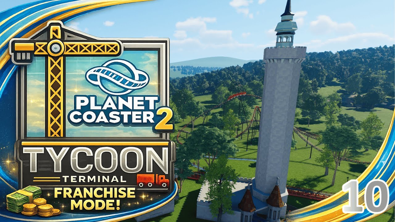 Planet Coaster 2 Parc Des Lumieres – Запуск аттракциона 