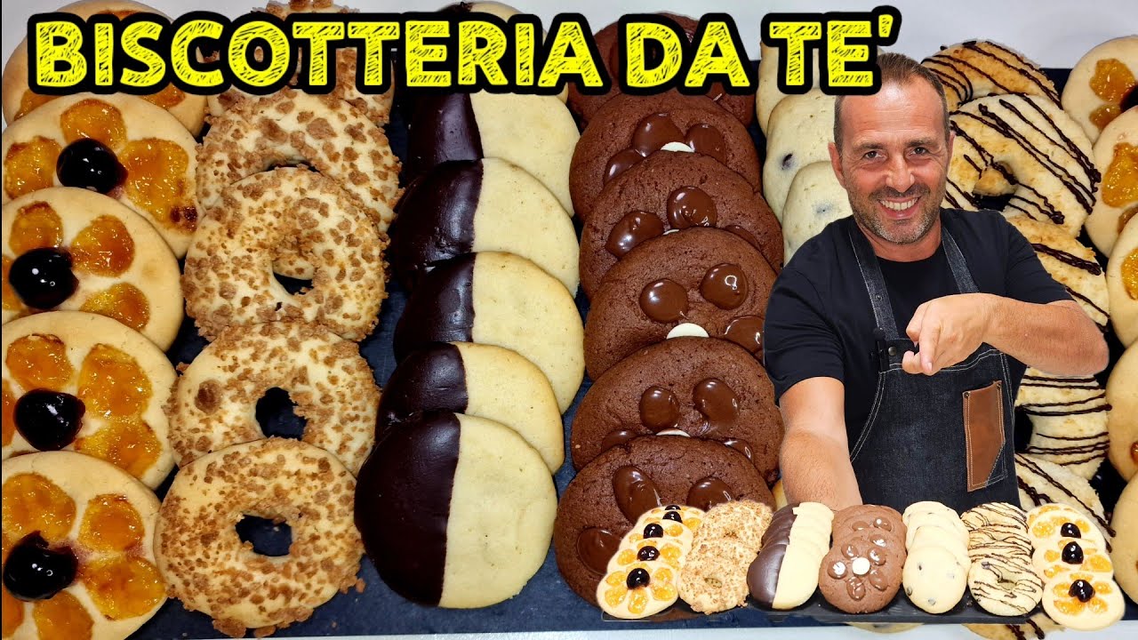 BISCOTTI DA TÈ ASSORTITI CON UNA SOLA PASTA FROLLA FATTA A MANO. VASSOIO SPETTACOLARE VARIE FANTASIE