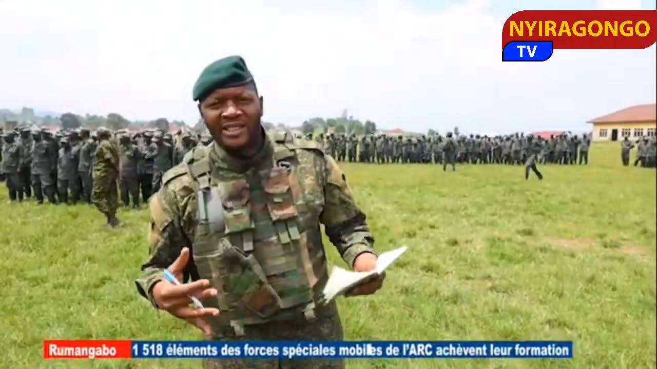 AFC /M23: 1.518 ÉLÉMENTS DES FORCESSPÉCIALES MOBILES DE L'ARC ACHÈVENTLEUR FORMATION MILITAIRE