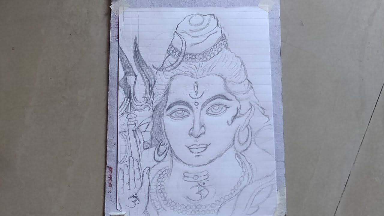 Mahashivratri Mahadev drawing outline part 1