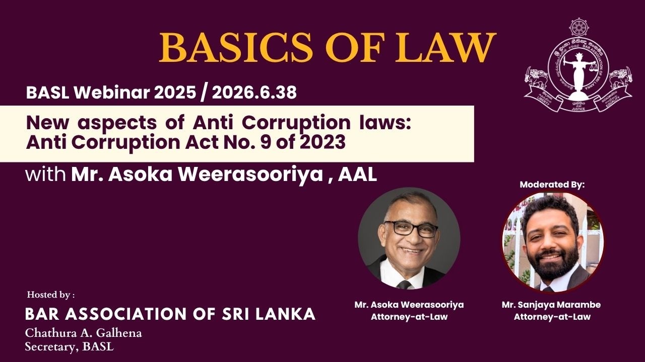New aspects of Anti Corruption Laws: Anti Corruption Act No. 9 of 2023
