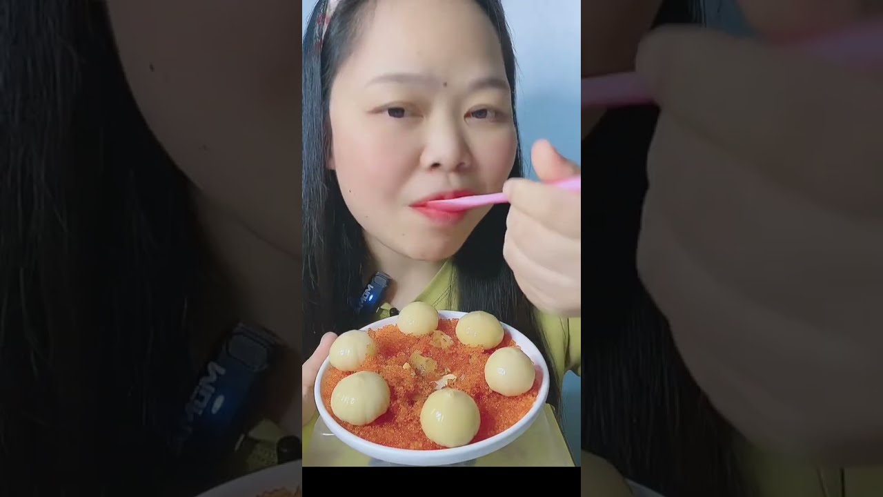 ASMR Fish Roe with Crunchy Buckwheat Sauce 아삭한 메밀 소스를 곁들인 생선알 #1512