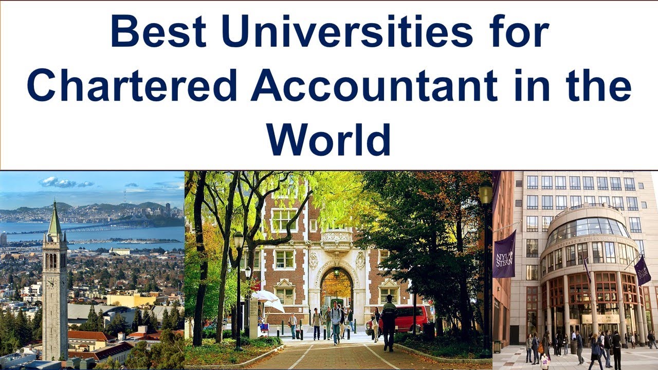 Top 10 Best Universities For Chartered Accountant in the World New Ranking