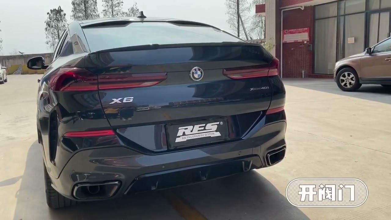 BMW X6 G06 xDrive40i 3.0t upgrade RES Exhaust mid pipe + valve muffler exhaust system sound check
