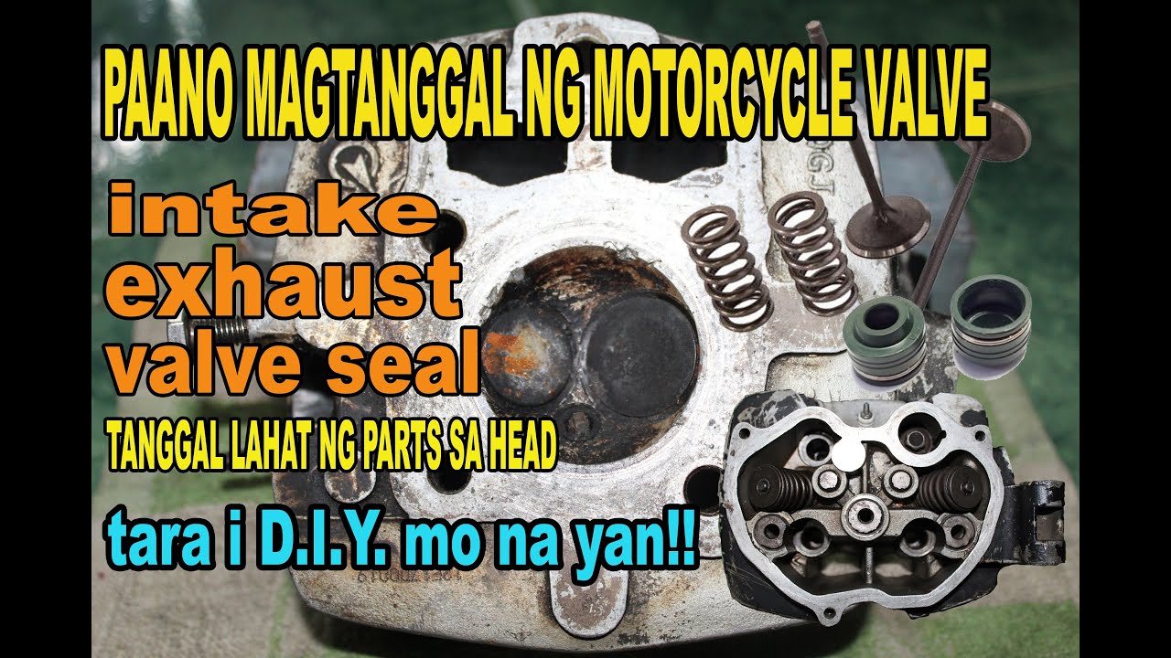 PAANO MAGBAKLAS o MAG ALIS NG VALVE, VALVE SEAL, VALVE SPRING. RUSI,RACAL,HONDA.125,150.TOP OVERHAUL