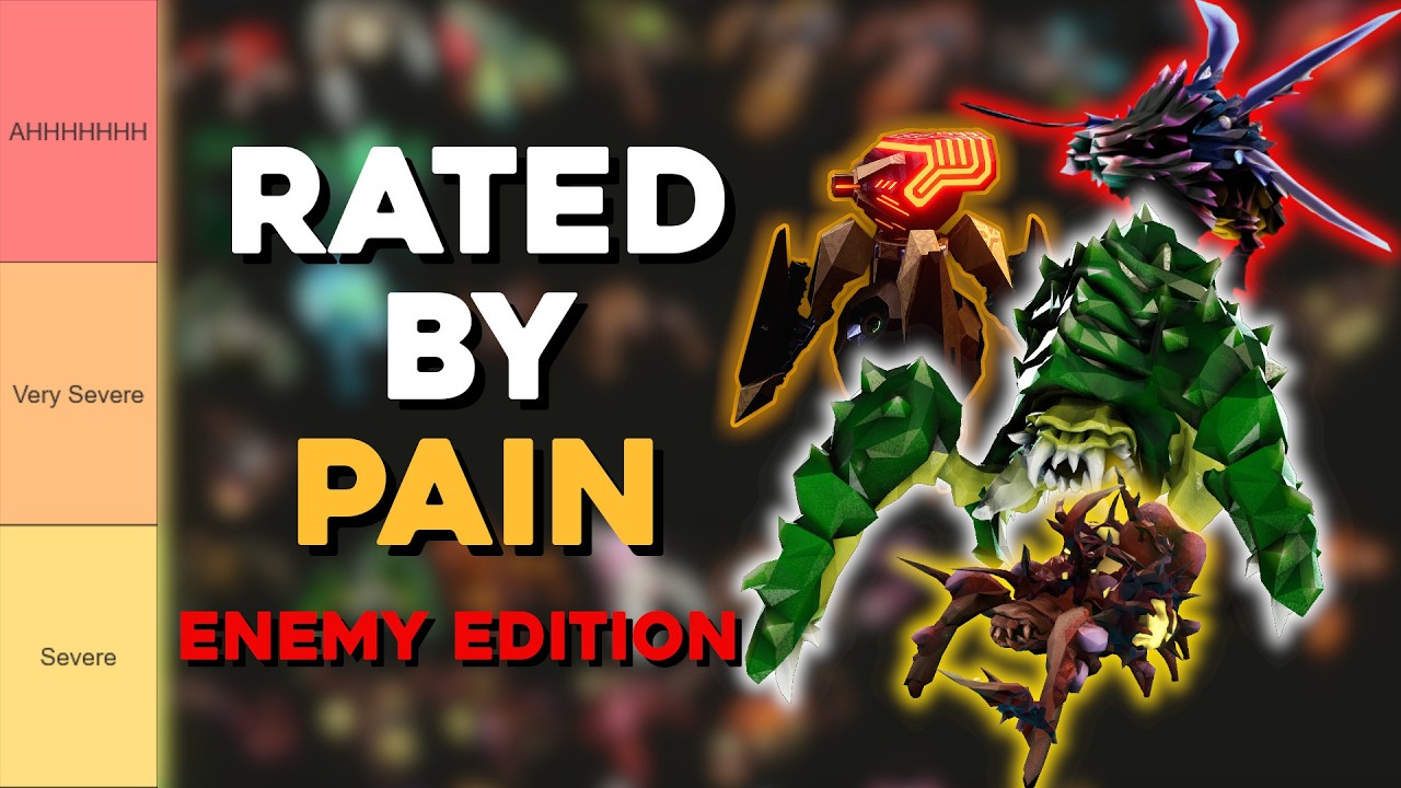 Enemies ranked by PAIN | A DRG Tierlist