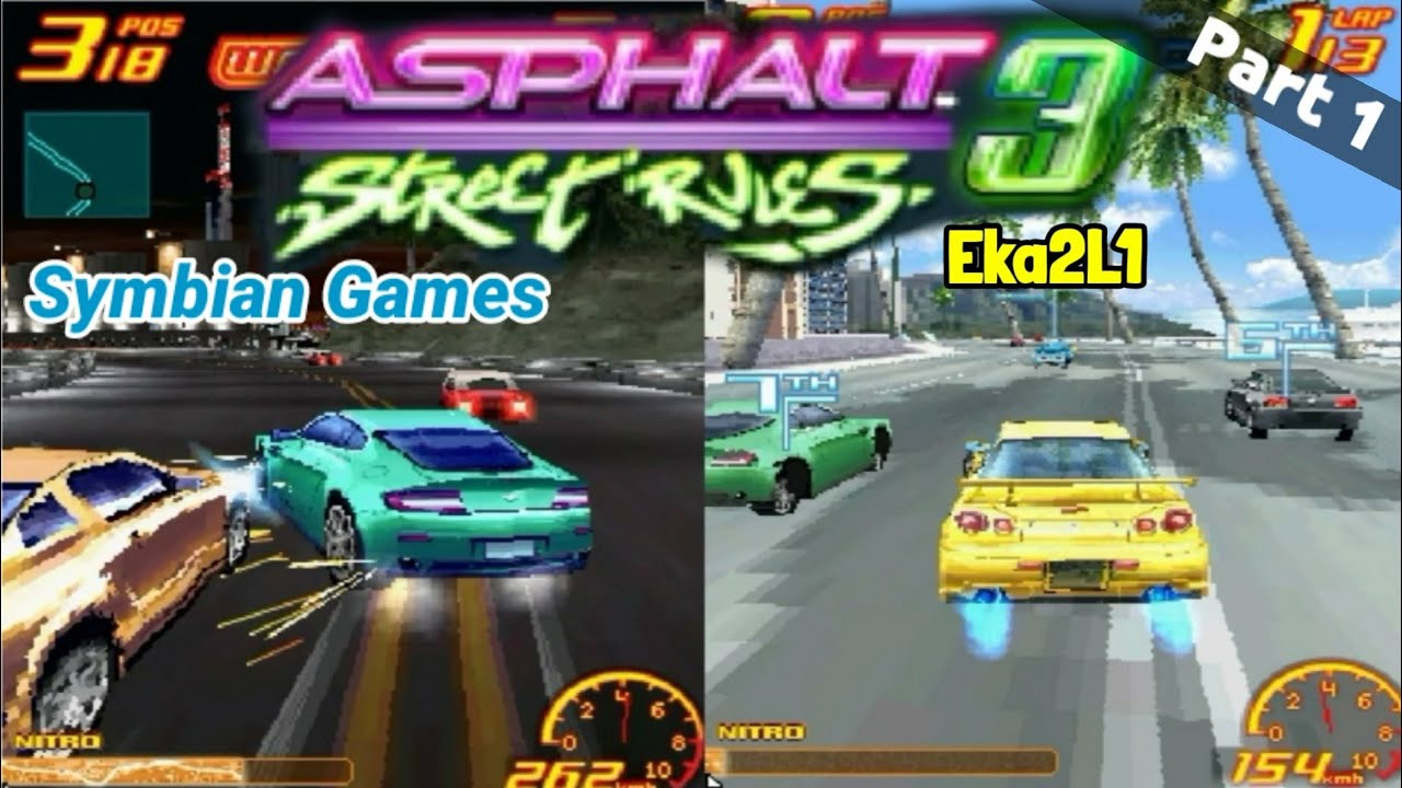 Asphalt 3 Street Rules 3D (part 1) Symbian 60v3 Eka2L1