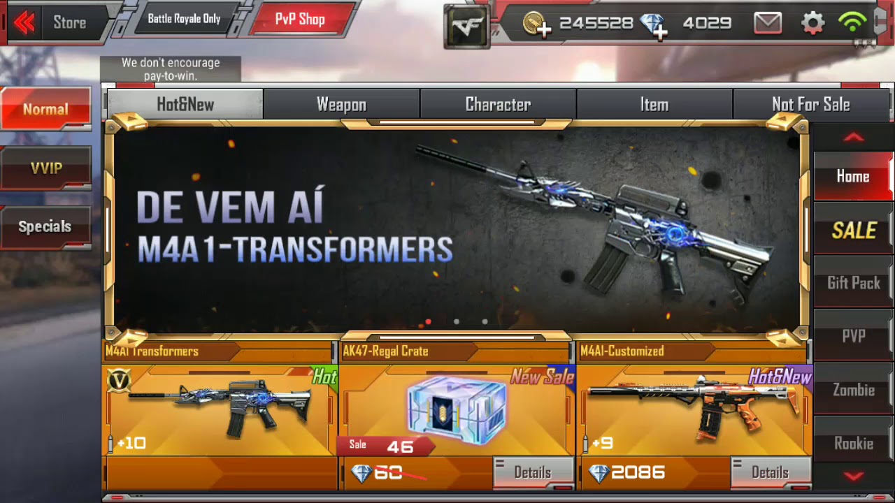 CF LEGEND 4K diamond spin to get m4a1 transformers