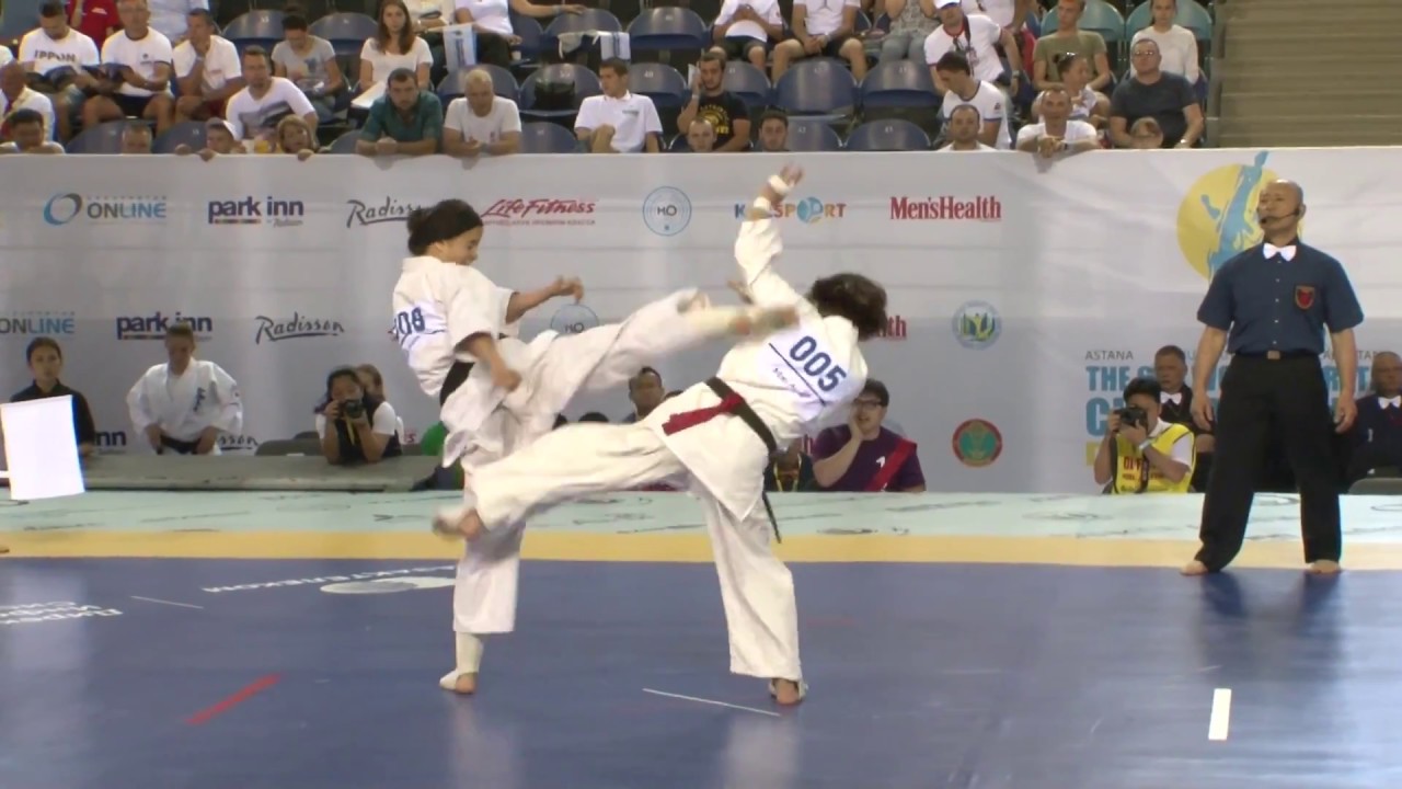 【新極真会】Quarterfinal2 Woman Lightweight Shoguchi vs Savelieva The 6th World Championship 2017