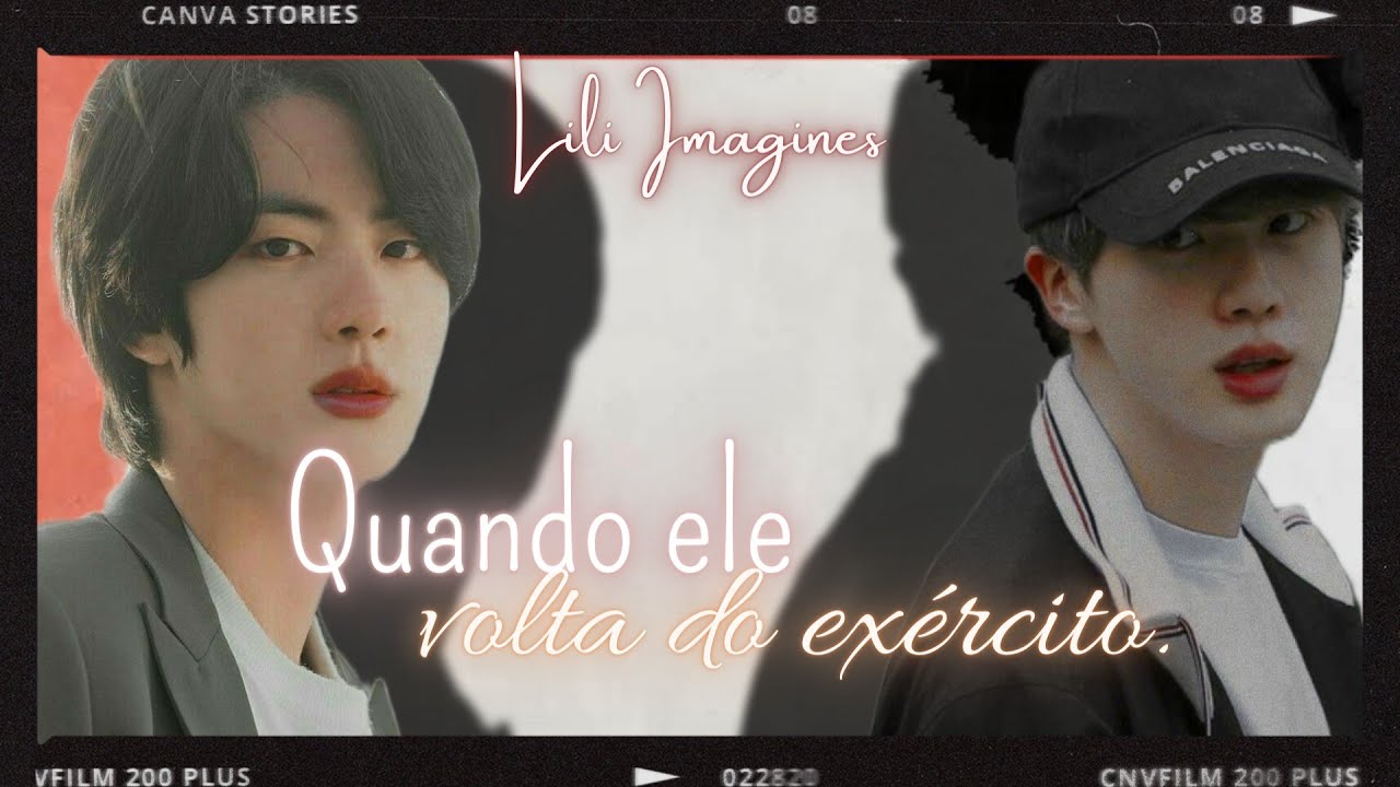 「Imagine Jin」Quando ele volta do exército ☄️🌌💙📎.  {Leia a descrição}.