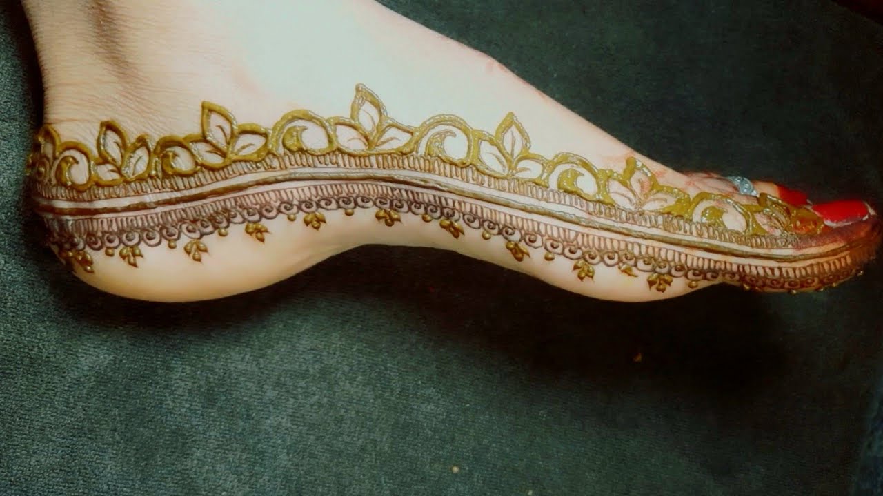 Easy Foot mehndi design🥰 |Simple feet mehndi design |foot mehndi 👌| पैरों की मेहँदी डिजाइन |