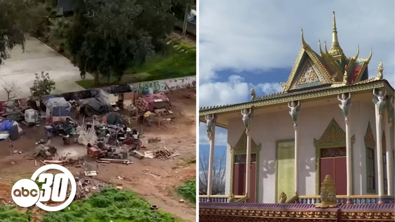 Unhoused encampments causing concerns for Cambodian Buddhist temple in Fresno County