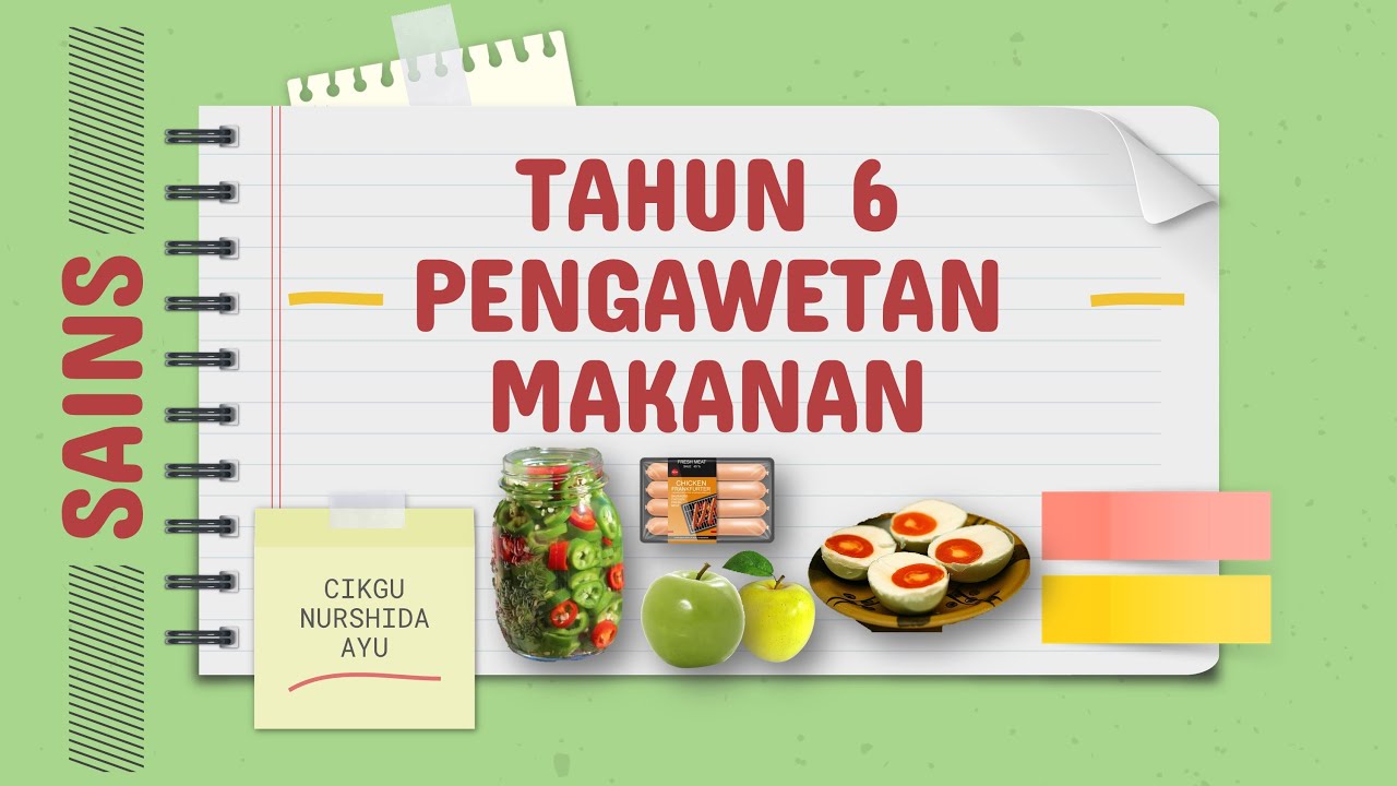 Tahun 6  Sains Pengawetan Makanan