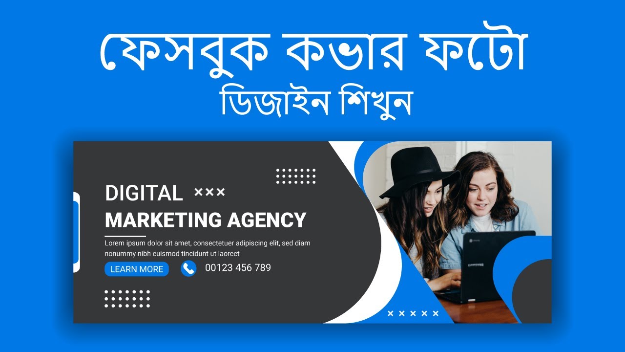 Facebook Cover Photo Background Banner template Design in illustrator