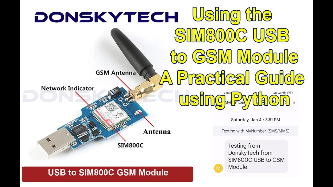 Использование модуля SIM800C USB-GSM GPRS &mdash; практическое руководство на Python
