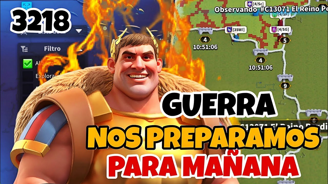 NOS PREPARAMOS PARA LA GUERRA BIEN TEMPRANO SOLO HORAS - RISE OF KINGDOMS 