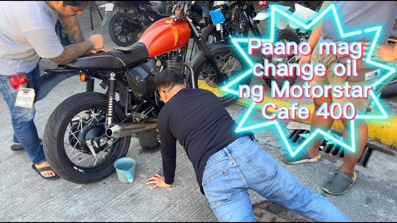 ❗️How to change oil - Motorstar Cafe 400❗️