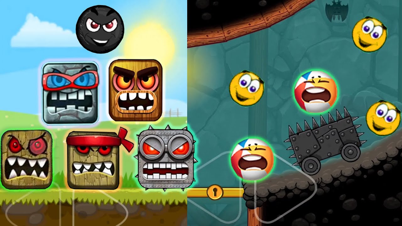 BALL FRIEND VS YELLOW HERO RED BALL 3 IN VERSUS MODE FUSION BOSS BATTLE