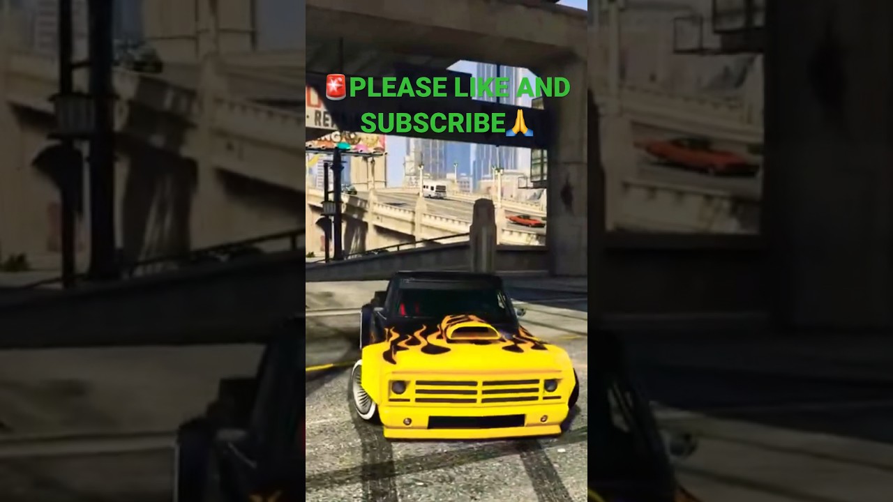 GTA 5 OLD SKOOL PICKUP TRUCK CRAZY WHEELIE 😳🔥 #shorts #gta #viral #gta5 #gaming ##trending #gtav