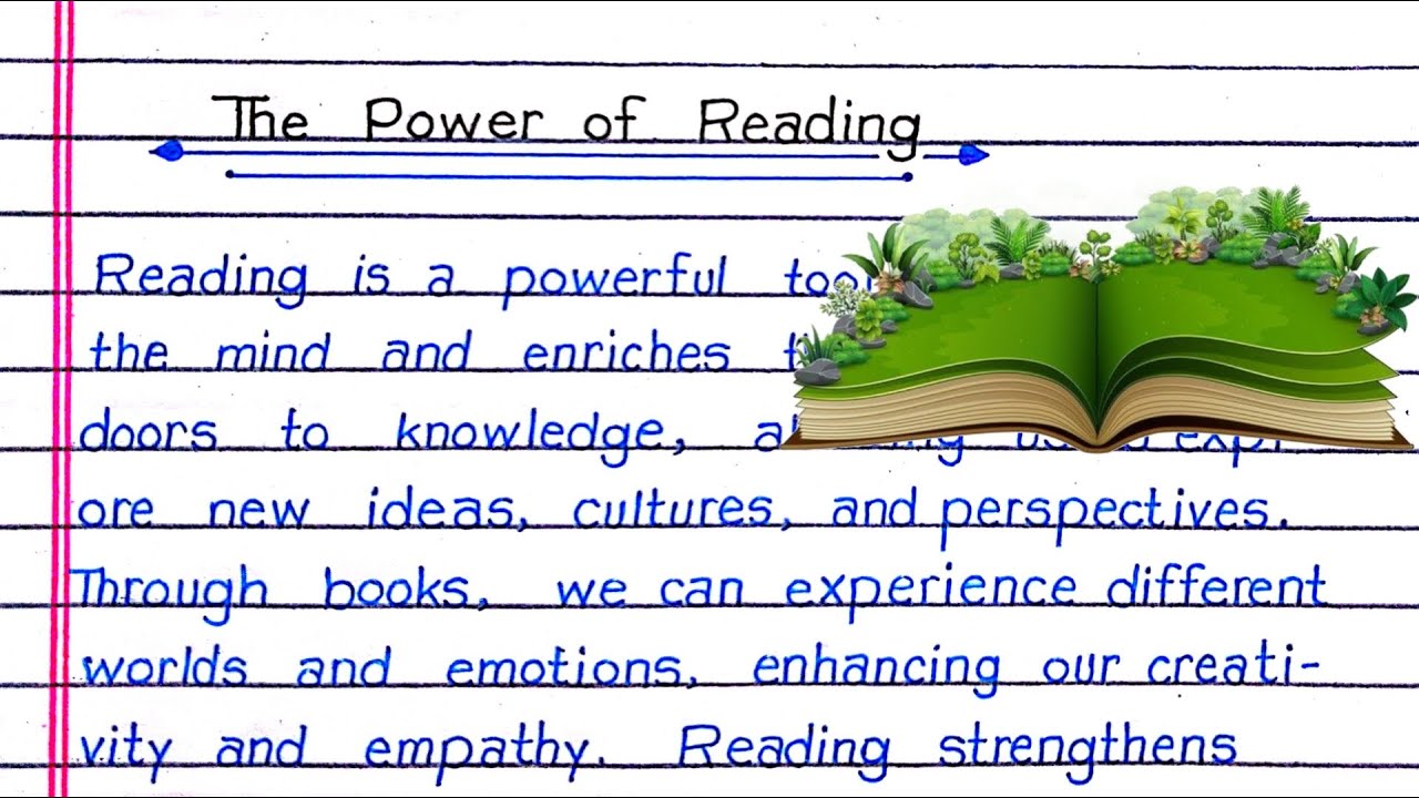 Essay on the power of Reading in English | the power of reading speech | Importance of Reading