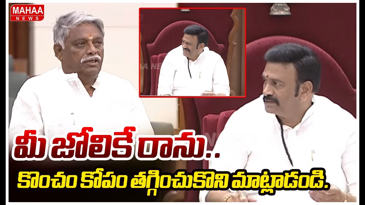మీ జోలికే రాను..కొంచం కోపం తగ్గించుకొని మాట్లాడండి..| Raghurama Jokes On Jyothula Nehru | Mahaa News
