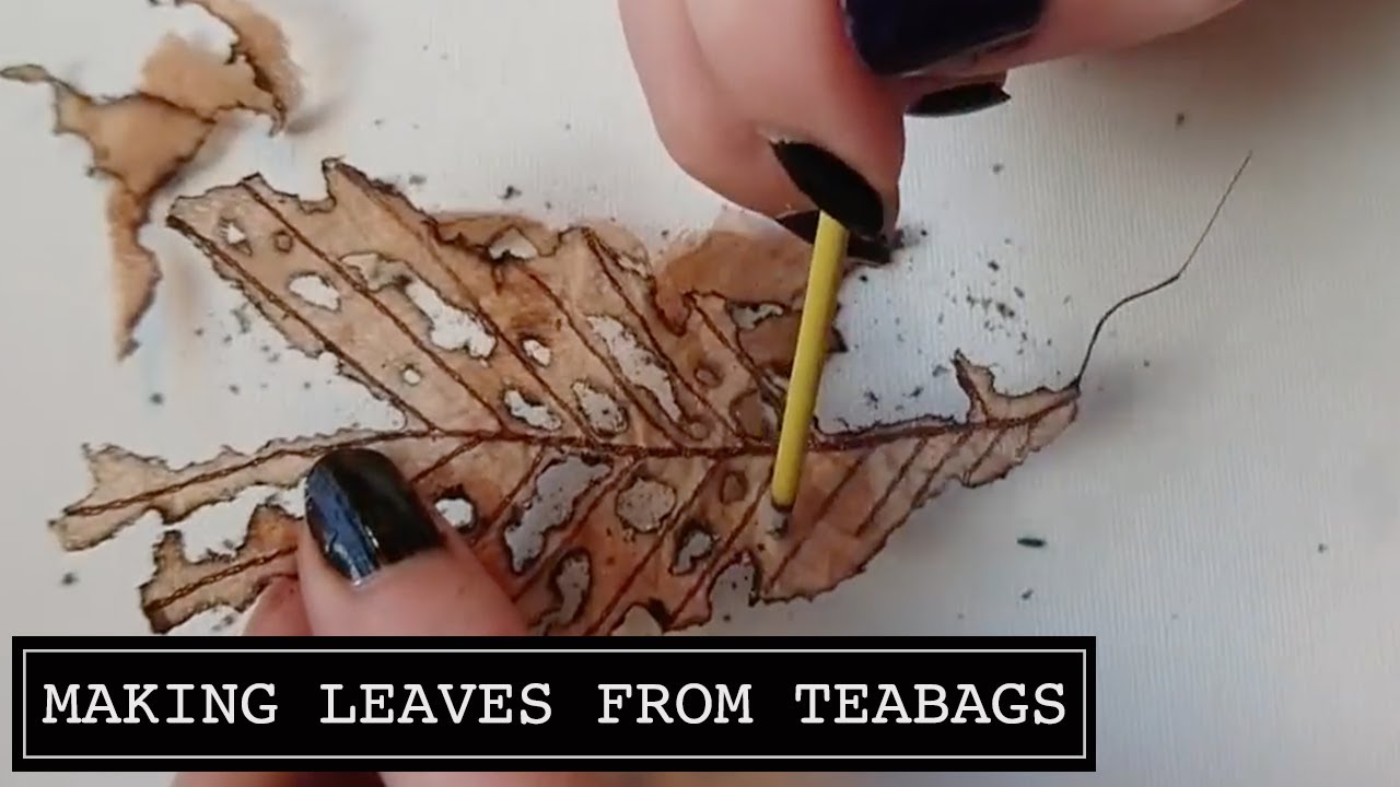 Making an Autumn Leaf from Teabags???!!! I'll Show You How