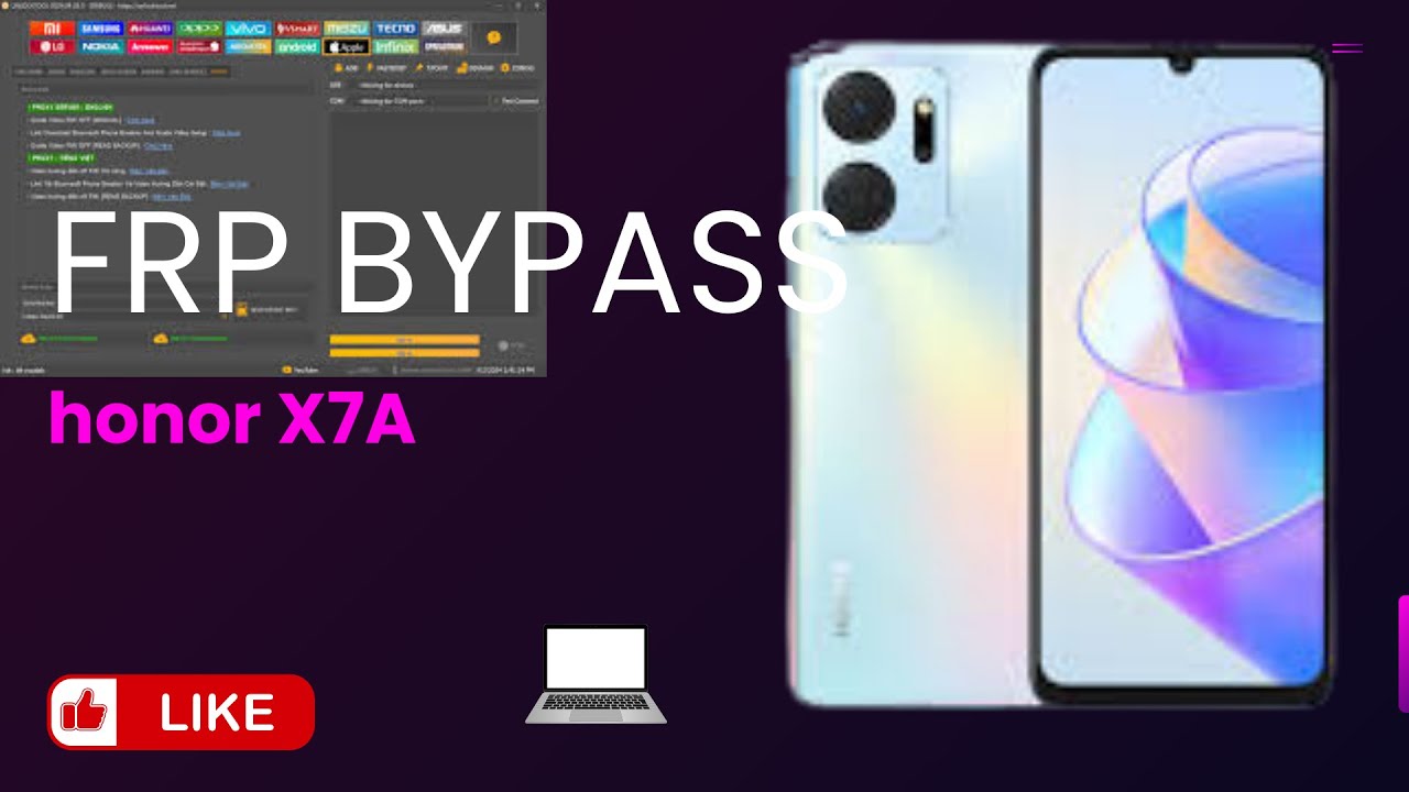 Honor X7A FRP Bypass (UnlockTool) - Solution RAPIDE !