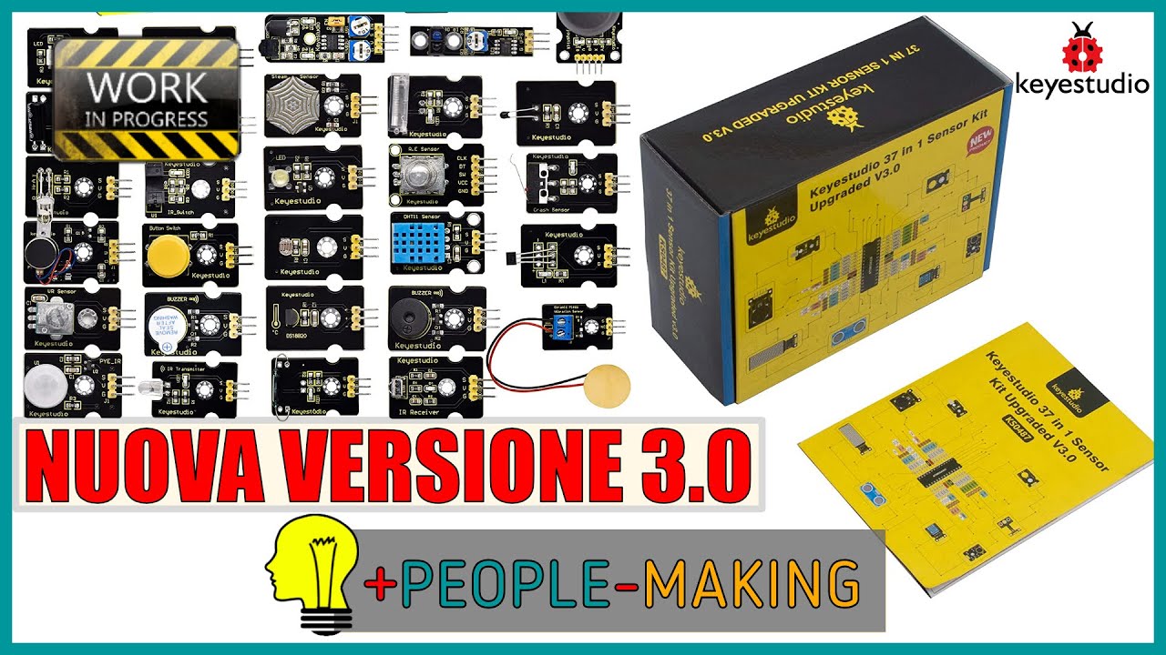 Unboxing 025 - Kit 37 sensori per Arduino Versione 3.0 Keyestudio