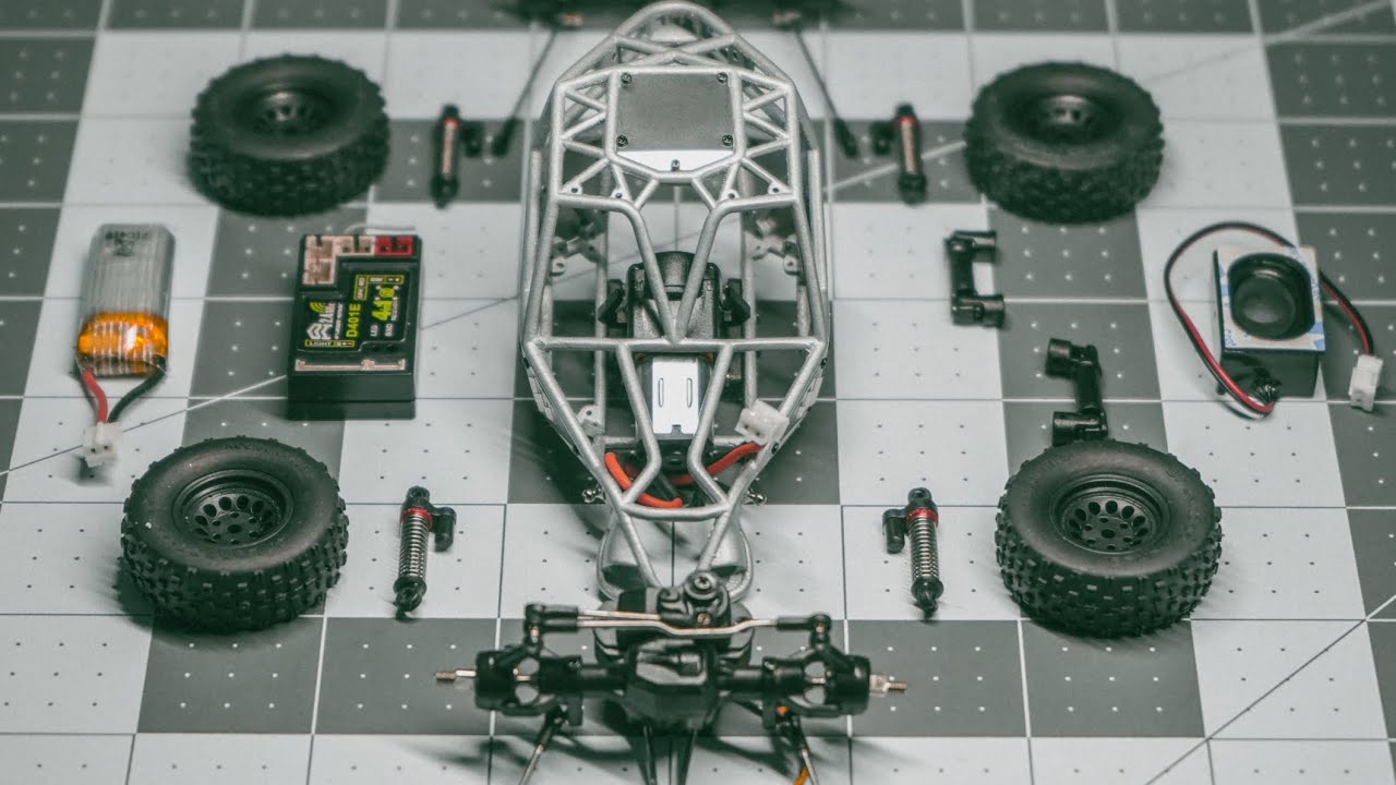 Orlandoo Hunter 1/32 RC Rock Crawler Build & Run