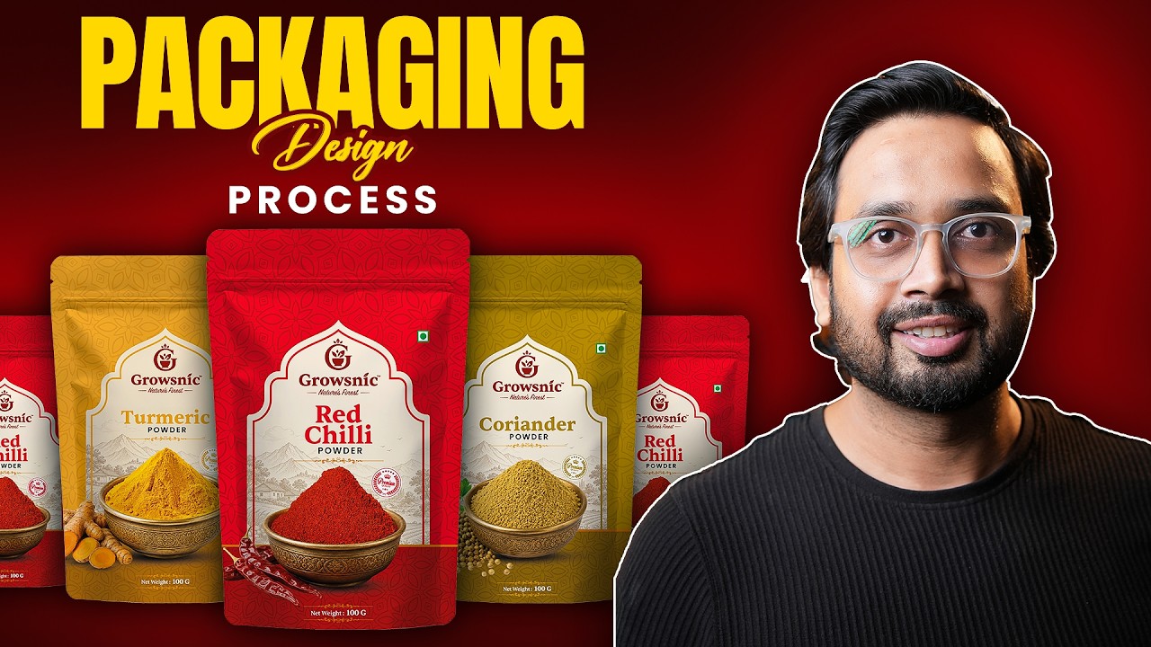 Packaging Design Complete Process | Pouch Packaging Design in Illustrator