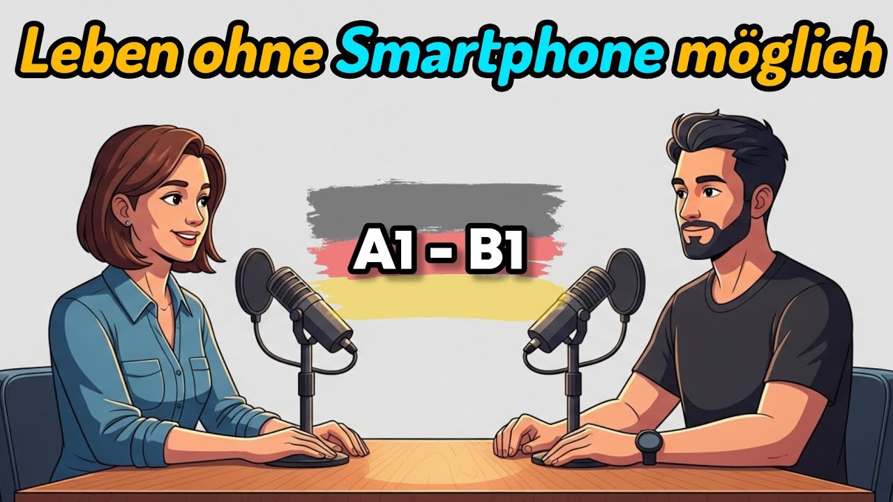 Leben ohne Smartphone möglich , Learn German with Podcast A2-B1 #deutschlernen #learngerman 