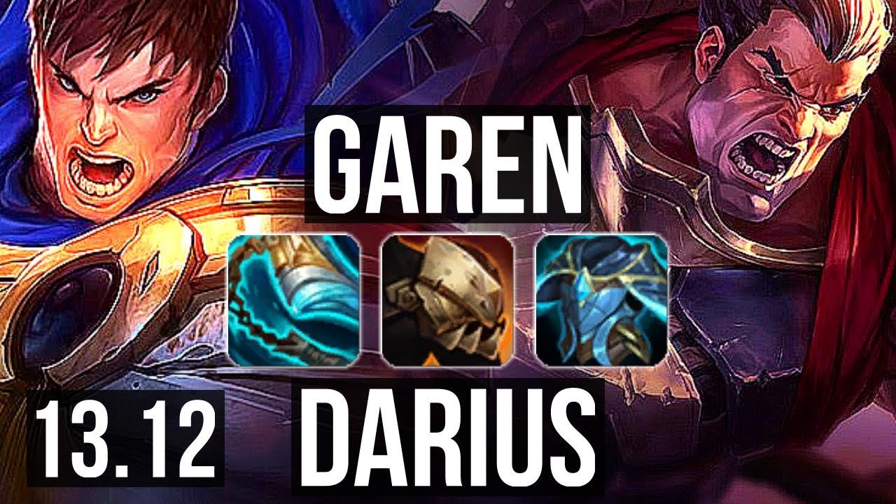 GAREN vs DARIUS (TOP) | 9/1/3, Legendary, 300+ games | KR Master | 13.12