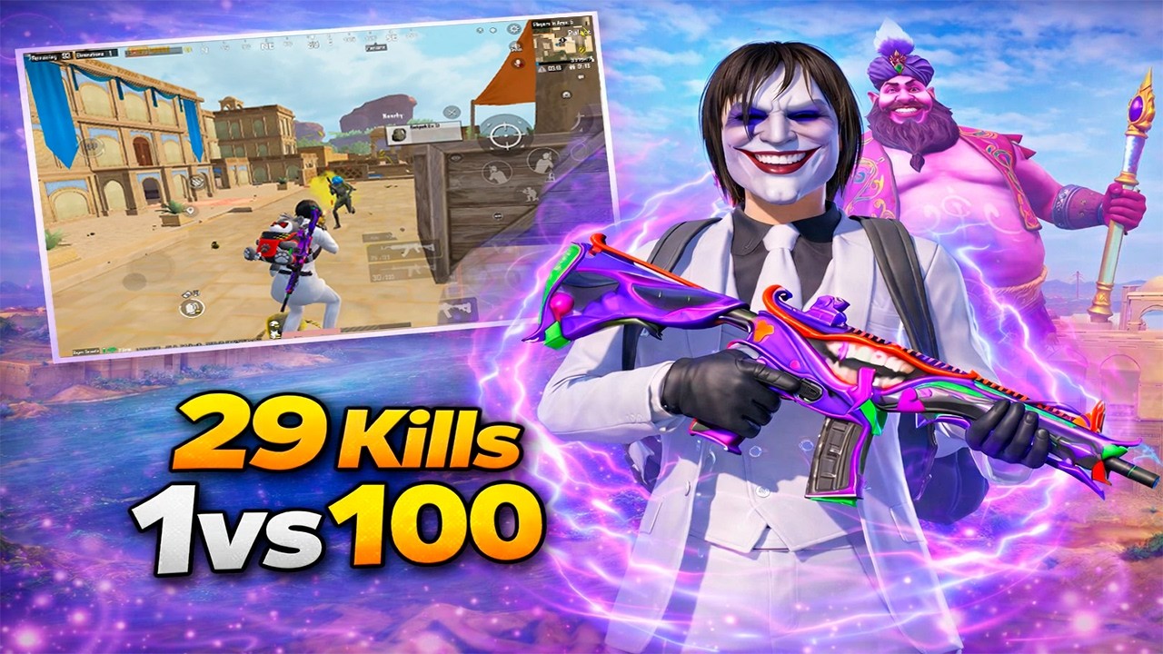 1 vs 100 in PUBG Mobile 😱 | 29 Kills Insane Match!